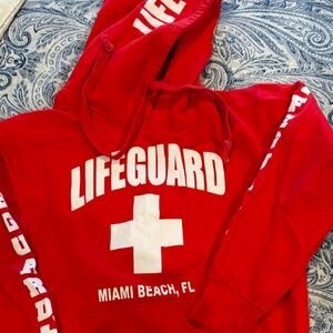 Red Lifeguard Hoodie